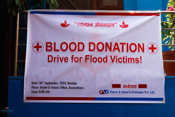 Blood Donation Program at VNVNEPAL